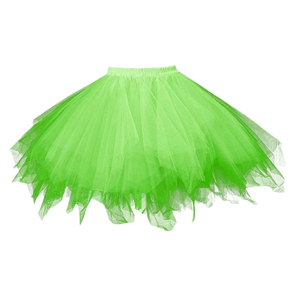 EHRWE Women's Skirt Tutu Skirt Mesh Party Dress Elegant Wedding Gown Half Length Skirt Festival Party Skirt