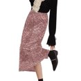 thumbnail image 1 of EHRWE Women's Skirt Velvet Sequin Skirt Women's Wrap Skirt Sparkly Retro Midi Straight Skirt Festival Party Skirt, 1 of 4