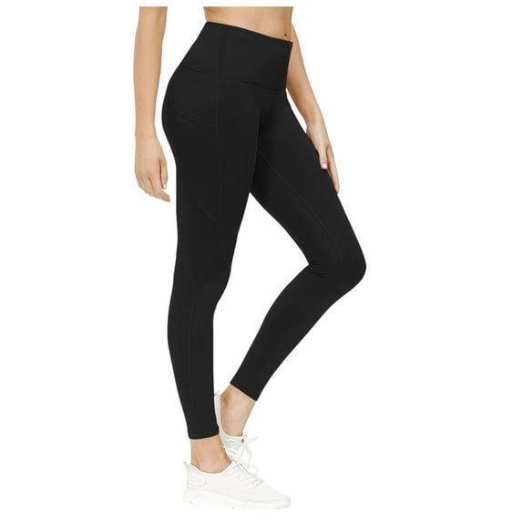 EHRWE Women's Yoga Pants Highly Elastic Body Shaping Leggings Plus Size High Waist Compression Leggings Lifting Seamless Tummy Pants Fashion