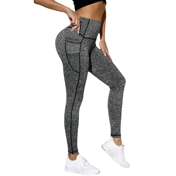 EHRWE Women's Yoga Pants Thick High Waist Yoga Pants With Pockets Workout Running Yoga Leggings For Women 2025 Outfits