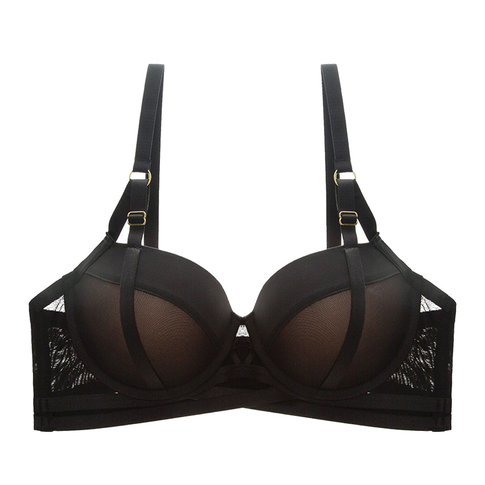 EHRWE Womens Push Up Bras Comfortable Sexy Upper Up Adjustable Folding