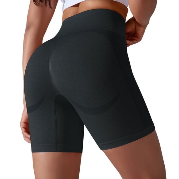 EHRWE Workout Shorts For Women High Waisted Peach Tight Fitting Breathable Yoga Shorts Running Fitness Pants Classic