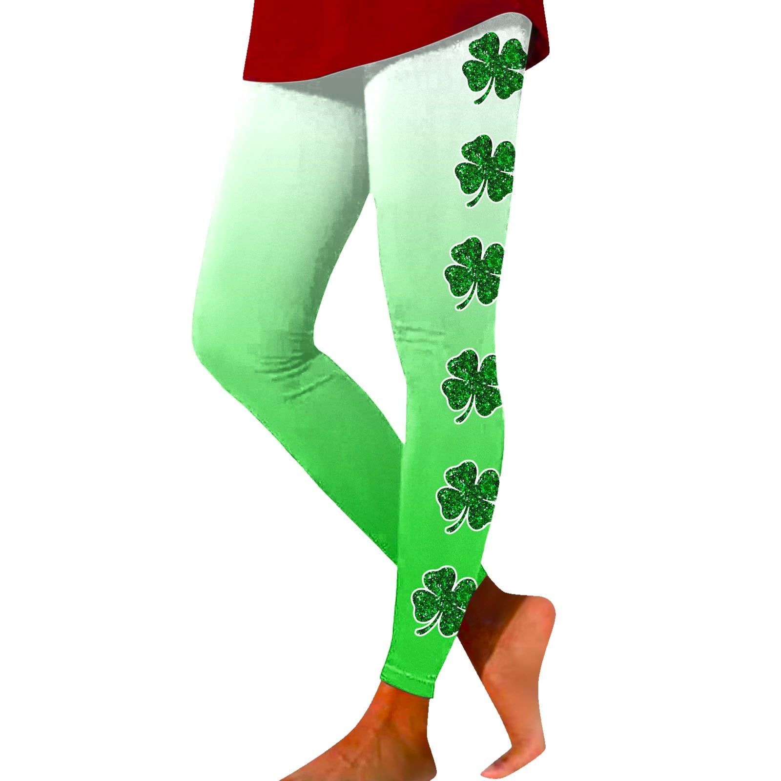 plus size women 3 xl st patricks day leggings
