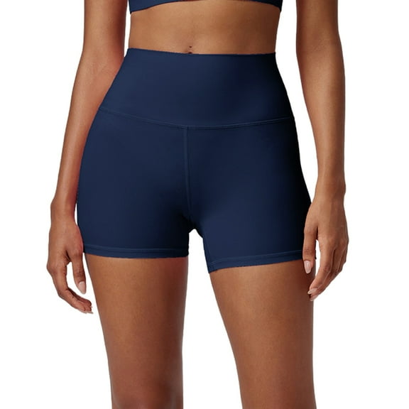 EHRWE Yoga Shorts For Women's New Women's Chafing Athletic Seamless Comfort Tight Stretch Soft Shorts Fashion