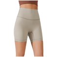 thumbnail image 1 of EHRWE Yoga Shorts For Women's Yoga Shorts 3/4 Length Summer High Waist Seamless Workout Shorts Bare Feel High Stretch Gym Pants Fashion, 1 of 8