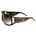 thumbnail image 1 of EHS-046 Snakes & Roses Sunglasses -Black, 1 of 1