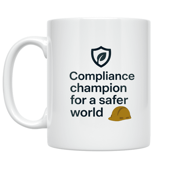 EHS Compliance Champion Design - EHS Professionals - 11 oz Ceramic Coffee Mug