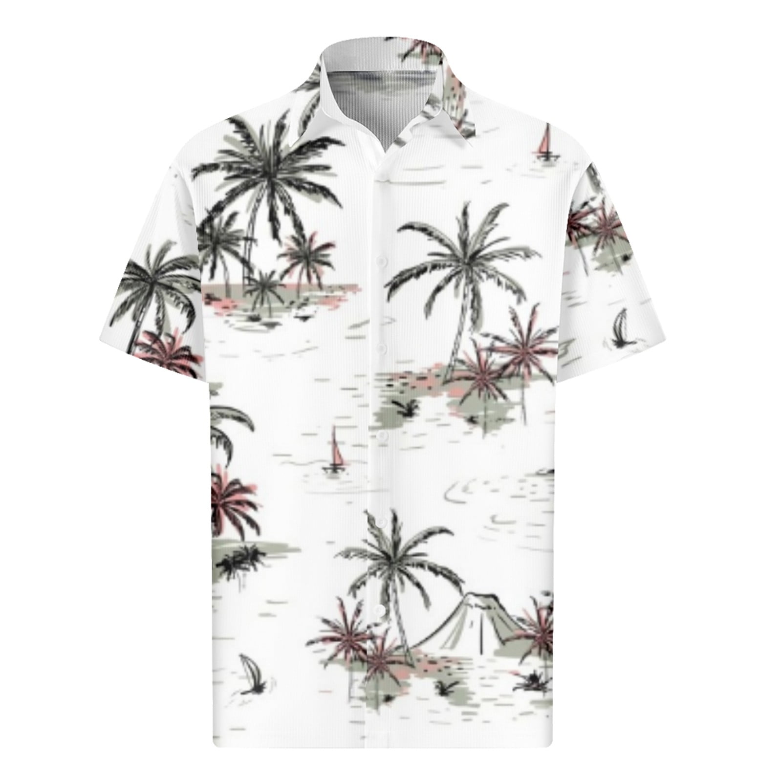 Ehtmsak Hawaiian Shirts For Men Funny Button Down Short Sleeve Tropical