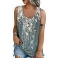 EHTMSAK Long Tank Tops for Women Loose Fit Casual Floral Camisoles 2024