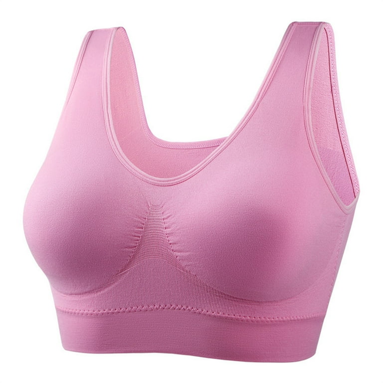 EHTMSAK Maternity Bra for Large Breast Plus Size Sports Bra 6x Seamless  Supportive Sports Bras for Women Large Bust Support Yoga Push Up Sports  Bras
