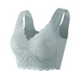thumbnail image 1 of EHTMSAK Push Up Bras 38dd Slim Camisoles for Teens Floral Adjustable Straps Sports Bras for Women Large Bust Support Padded Push Up Lace Minimizer Bras for Women Gray 44D, 1 of 1