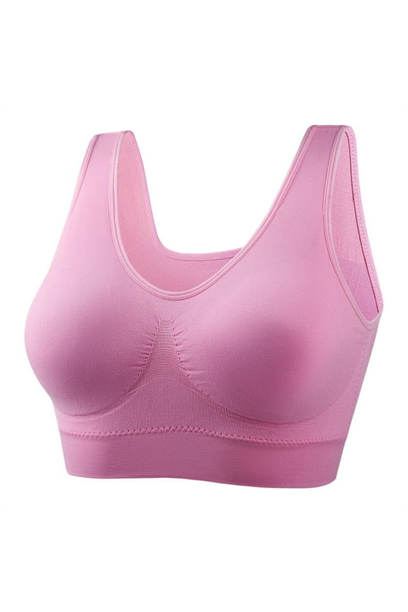 Push Up Bras 38dd Support Yoga Maternity Bras for Breastfeeding Plus Size Bandeau Bra with Support Push Up Seamless Push Up Bra for Women 44d Pink 3X
