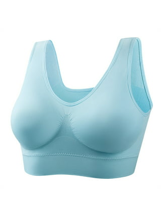 hgsbede Women Small Breasts Gathered Sleep Bra Non-marking Shockproof  Running Vest Sports Underwear