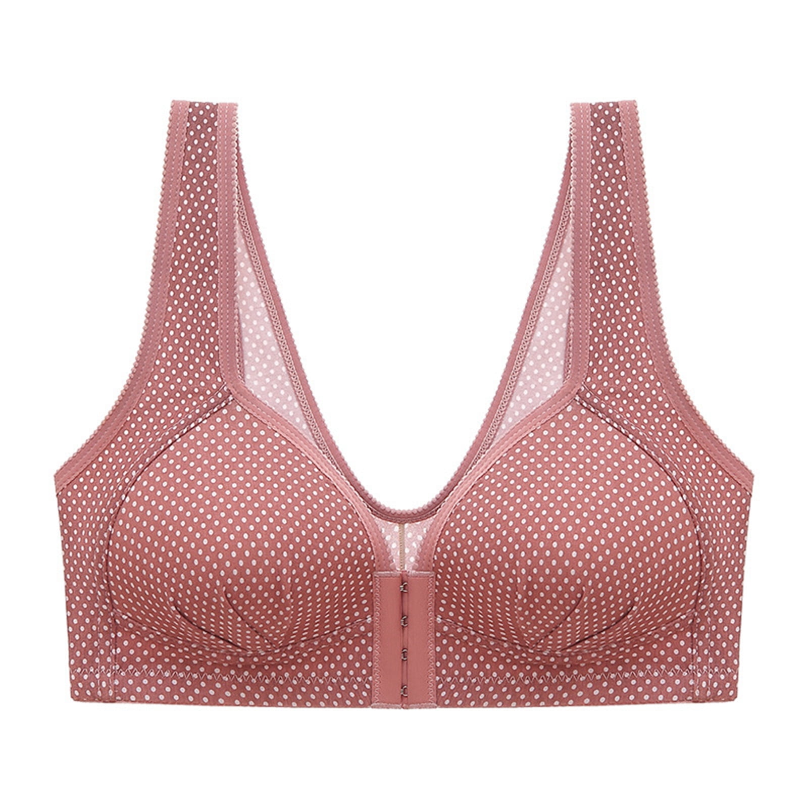 EHTMSAK Women's Plus Size Full Coverage Front Closure Posture Back