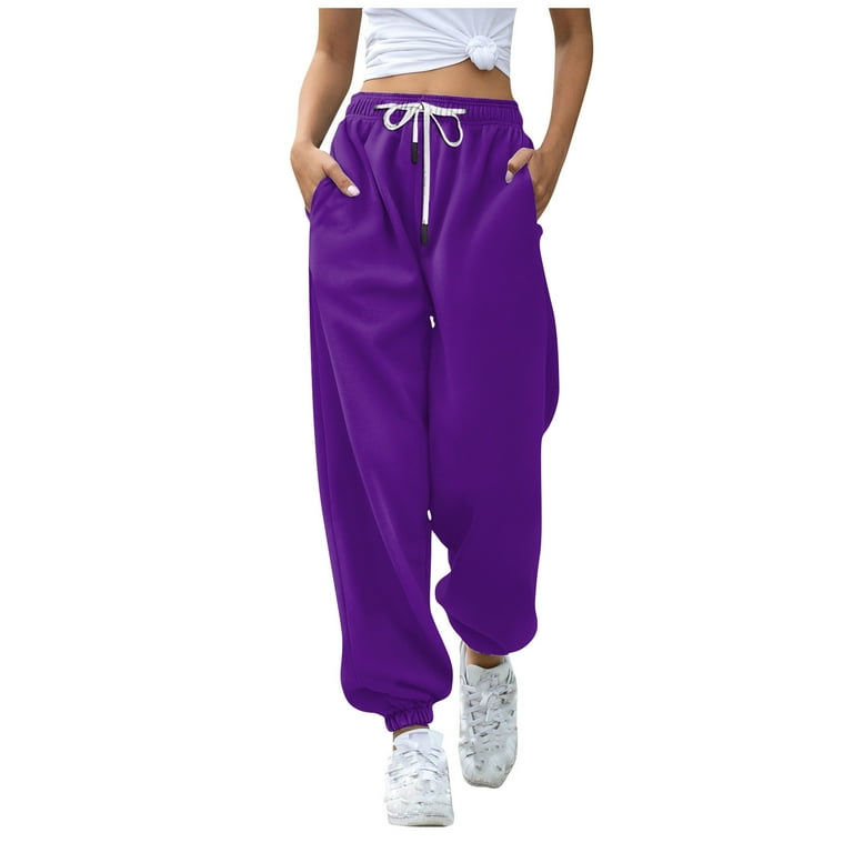 Purple sweatpants walmart sale
