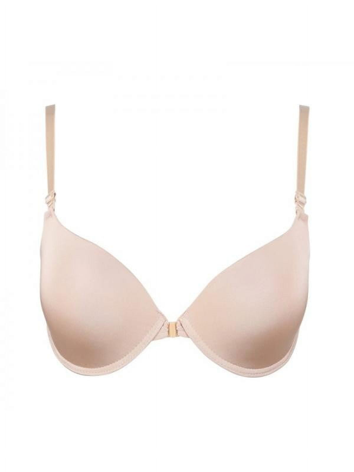 EHTMSAK Women's Triangle Bralette Bra Front Close Deep V Seamless Wireless Adjustable Bras