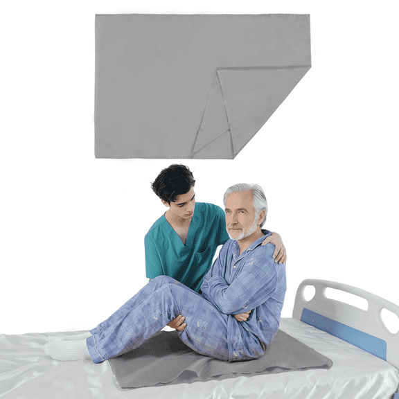 EHUSPU Patient Transfer Slide Sheet for Repositioning Gray Polyester 56 x 78 Inches