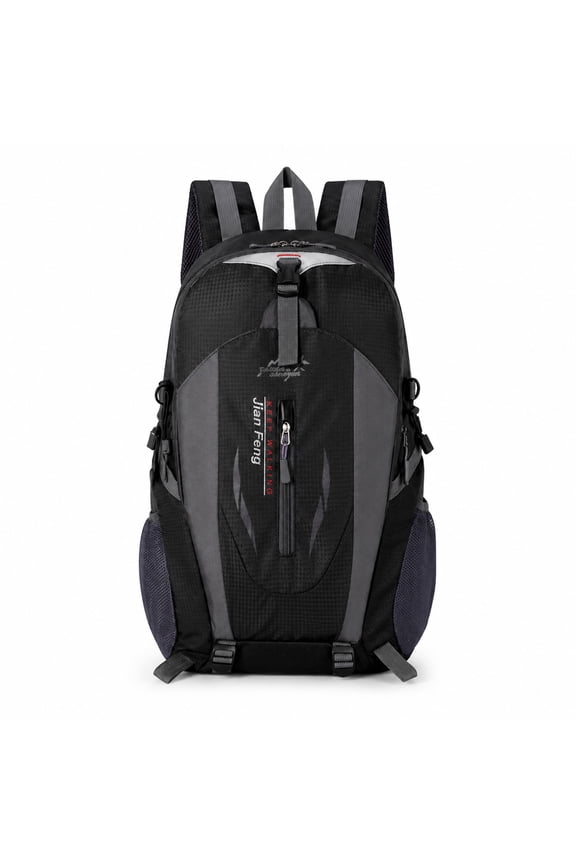 Hiking Backpack, Lightweight Travel Backpack with Padded Mesh Back, Chest Strap, Multi-Pocket Daypack for Hiking, Travel & Cycling