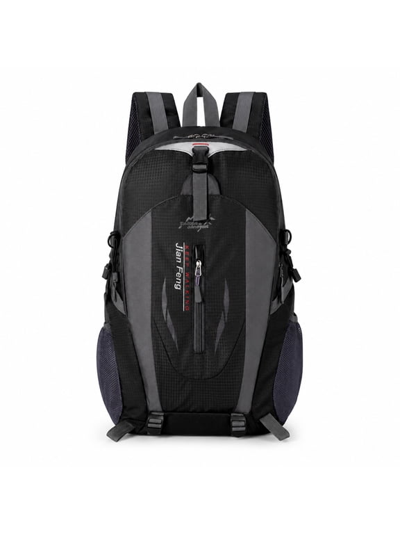 Hiking Backpack, Lightweight Travel Backpack with Padded Mesh Back, Chest Strap, Multi-Pocket Daypack for Hiking, Travel & Cycling