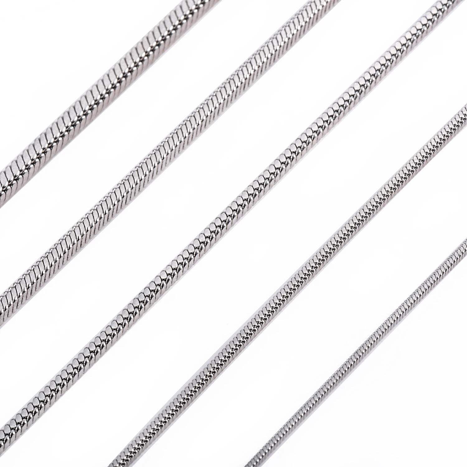 Square Snake Chain Necklace