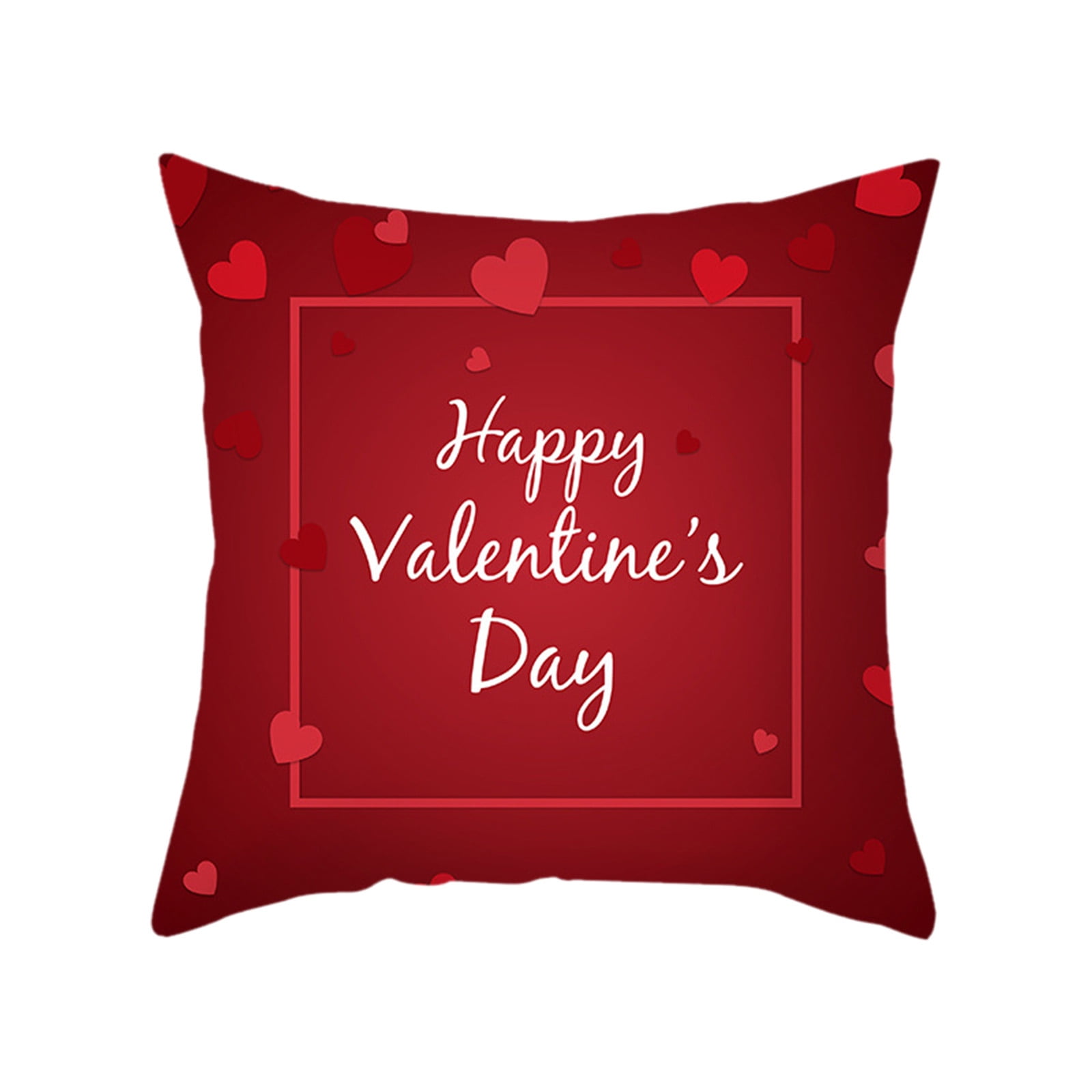 EIALIVE 18X18 Inches Red Heart Pillow Covers Lovers Pillowcase