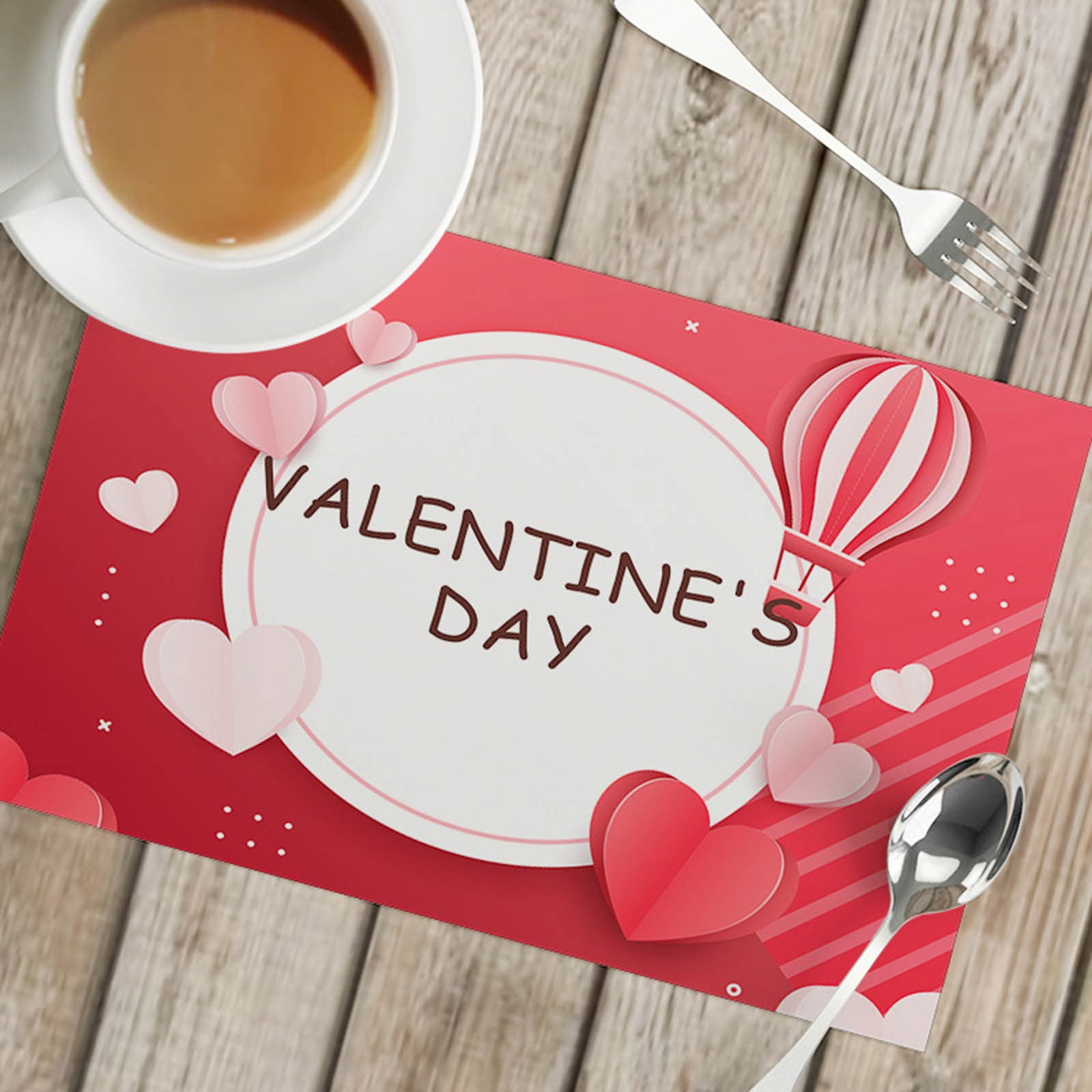 EIALIVE Placemat Valentine's Day Home Linen Placemat Insulated Placemat