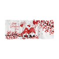 EIALIVE Red Love Valentine'S Day Curtain Fabric Printed Insulation