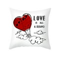EIALIVE Valentine'S Day Throwing Pillow Cover Red Love Letter Peach
