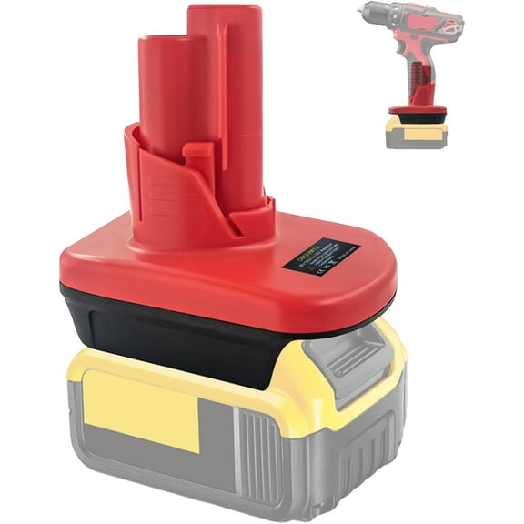 EID Battery Adapter for Milwaukee 12V,for Dewalt 20V Max & for Milwaukee 18V M18 Li-Ion battery convert to work for Milwaukee 12V M12 Cordless Tools Converter