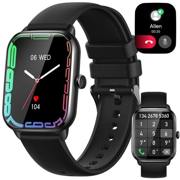 EIGIIS KT65 Smart Watch for Men/Women (Answer/Make Calls), 1.9’’ Large HD Screen Business Smart Watch Waterproof Watch with Pedometer, 1pc