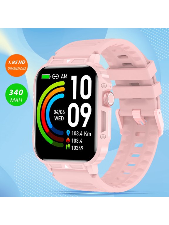 L81 Smart Watch for Men Women, 1.95’’ Outdoor Sport Smartwatch with Answer/Make Call, Watch with 100+ Sports Modes Compatible with iOS and Android