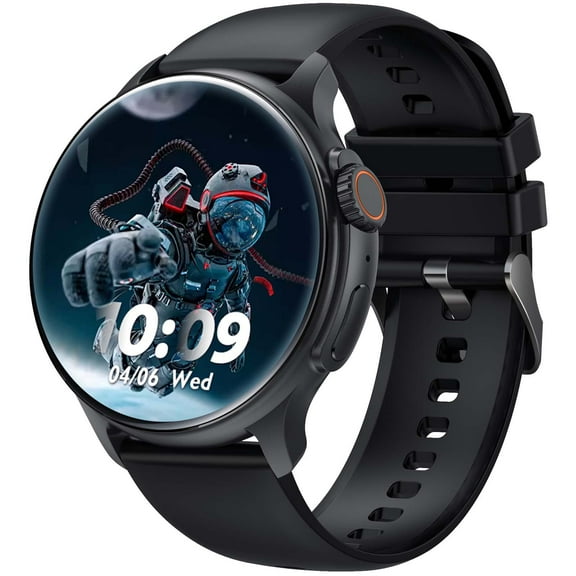 EIGIIS Smart Watch Answer Make Call AMOLED Smartwatch for Android and iOS Phones with Bluetooth Call/Dial Fitness Activity Tracking