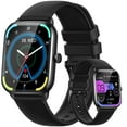 thumbnail image 1 of EIGIIS Smart Watch for Men 1.9" HD Ultra Narrow Edge Screen Fitness Tracker Step Counter 100+ Sport Modes Smartwatch with Text and Call for Android iOS Phones, 1 of 7