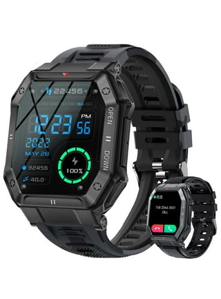 EIGIIS KE3 Sports Smart Watch For Men With Flashlight, LED Lighting, A