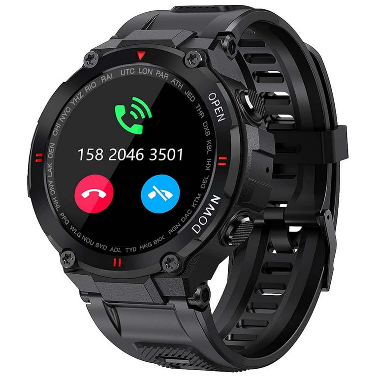 EIGIIS Smart Watch for Men 1.3 HD Touch Screenwatch Outdoor Waterproof Smartwatch Bluetooth Dail Calls Speaker Compatible with iPhone Samsung Walmart