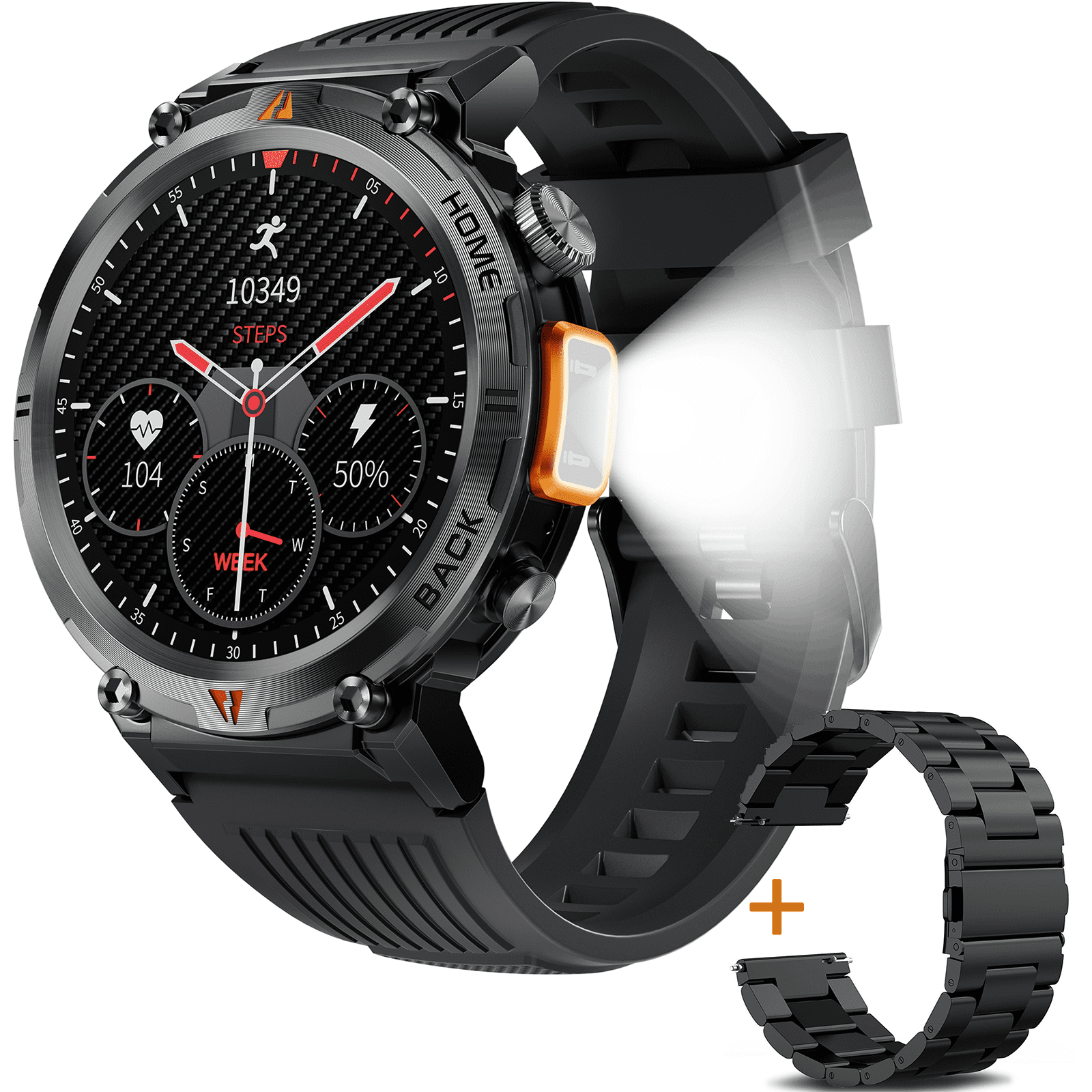 Smartwatch Eigiis KE series KE3 Tactical 1.45 caja 50mm de abs