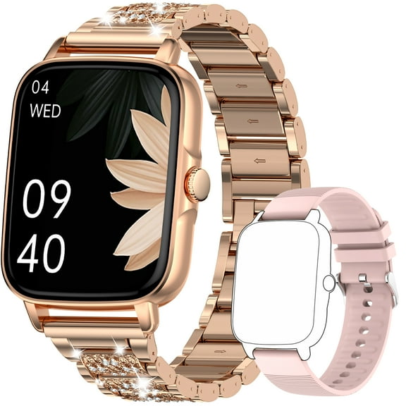 EIGIIS Smart Watches for Men 1.7 Inch Make Answer Call 24 Heart Rate Sleep Monitor Fitness Tracker Sport Wristwatch for Android IOS