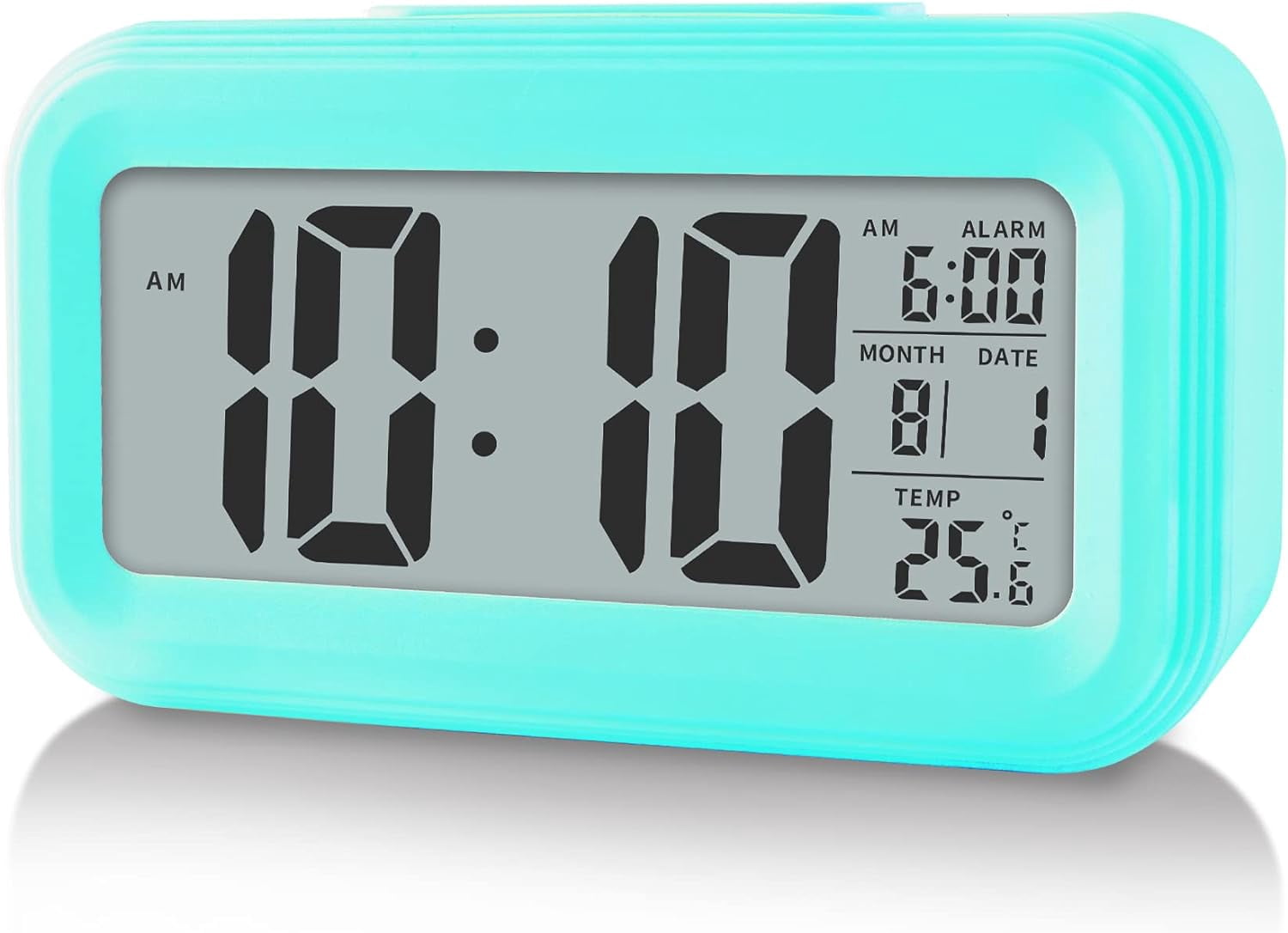 Penguin Talking Alarm Clock - Cute Digital Clock For Heavy Sleepers With Snooze, Voice Time, Battery Powered
