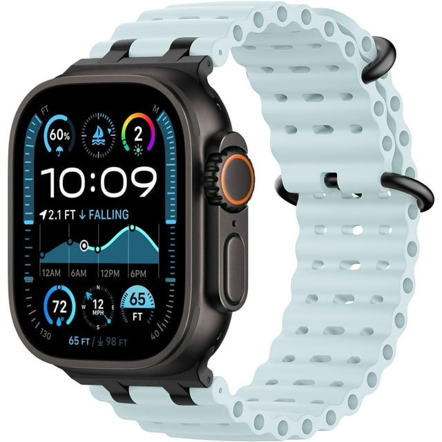 EIKODO-Upgraded Ocean Band Compatible with Apple Watch Ultra 2/Ultra ...