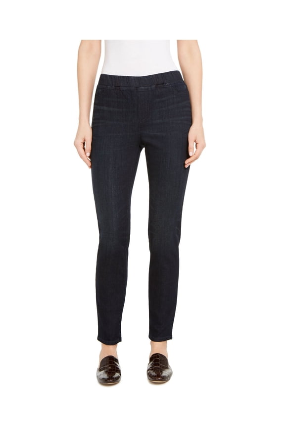 Womens Navy Pull On Stretch Skinny Leggings Size: XXS