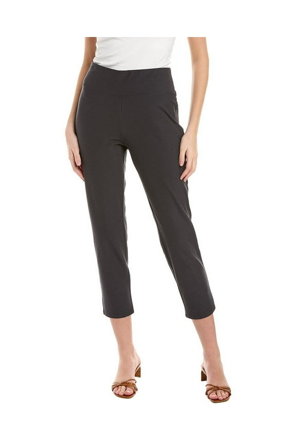 womens Petite High-Waist Slim Pant, PS, Gray