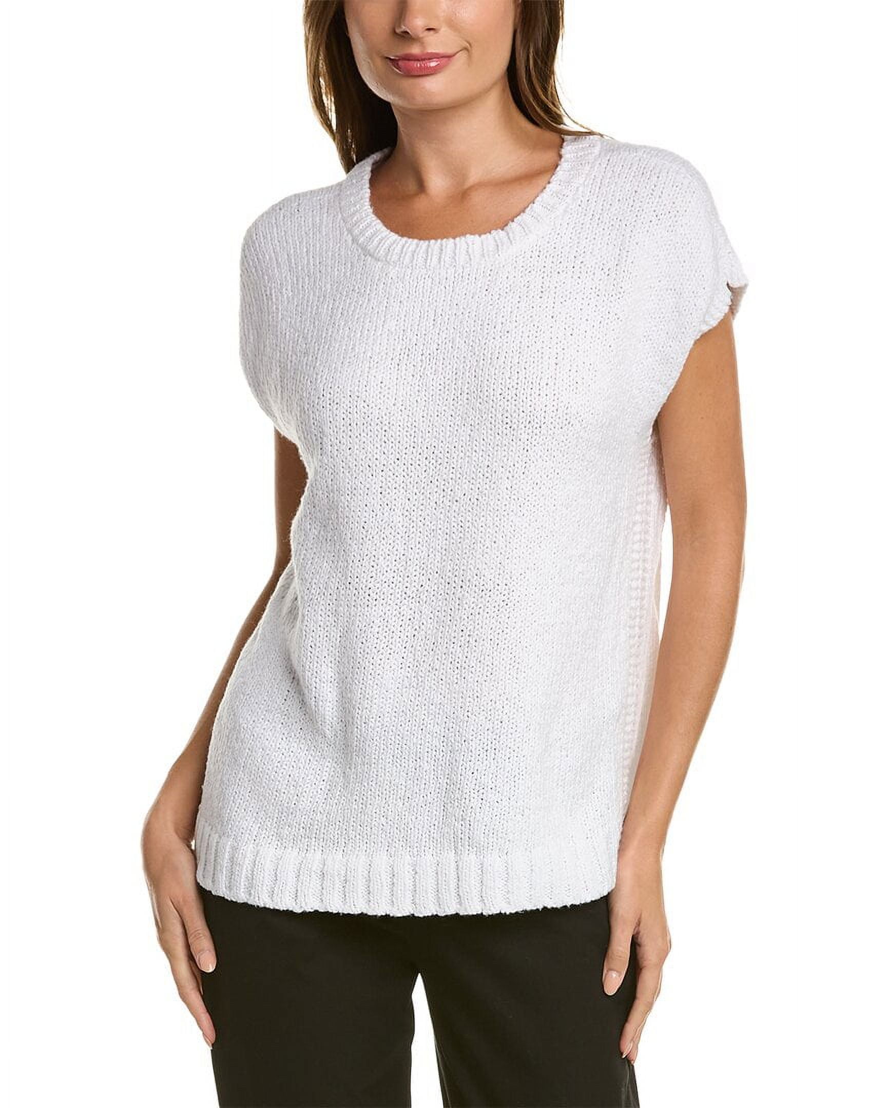 EILEEN FISHER womens Petite Square Sweater PP White Walmart