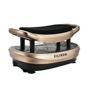 EILISON FITABS 3D Vibration Plate Exercise Machine - Whole Body Workout Vibration Platform w/Loop Bands - Lymphatic Drainage Machine for Weight Loss, Shaping, Recovery Fitabs Brown