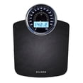 thumbnail image 1 of EILISON Highly Advance 2-in-1 Digital & Analog Weighing Scale for Body Weight-400lbs, 4 High Precison GX Sensor Accurate, Thick Tempered Glass, Extra Large Display(New Black), 1 of 7