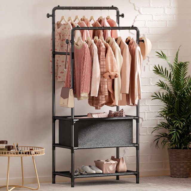 EILSORRN Clothes Racks,Clothes Rack for Hanging Clothes Garment Rack