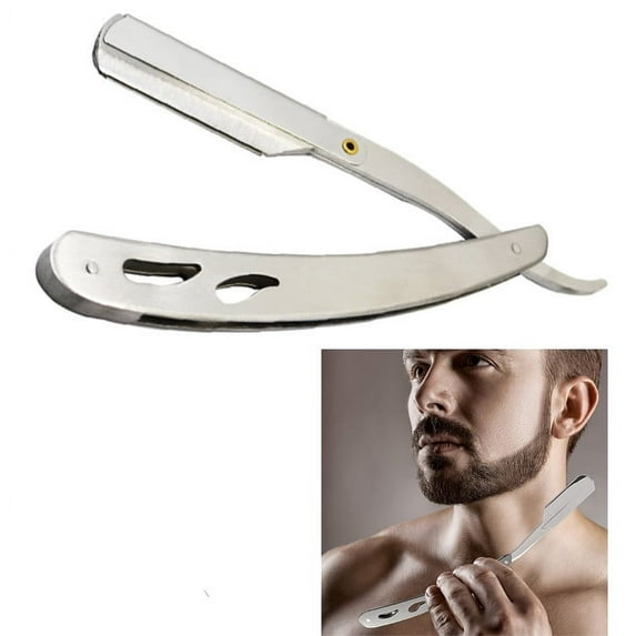 EIMELI 1 Packs Old-fashioned razor manual razor shave razor eyebrow trimmer stainless steel razor razor men beard knife Close Shaving Men's Manual Shaver Safety