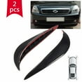 thumbnail image 1 of EIMELI 1 Pair Universal Car Anti-Collision Patch Rear Bumper Corner Guard Protector Rubber Front Lower Edge Guards Trim Cover Strip Corner Bumper Anti-Collision Scratch Protector(Black), 1 of 9