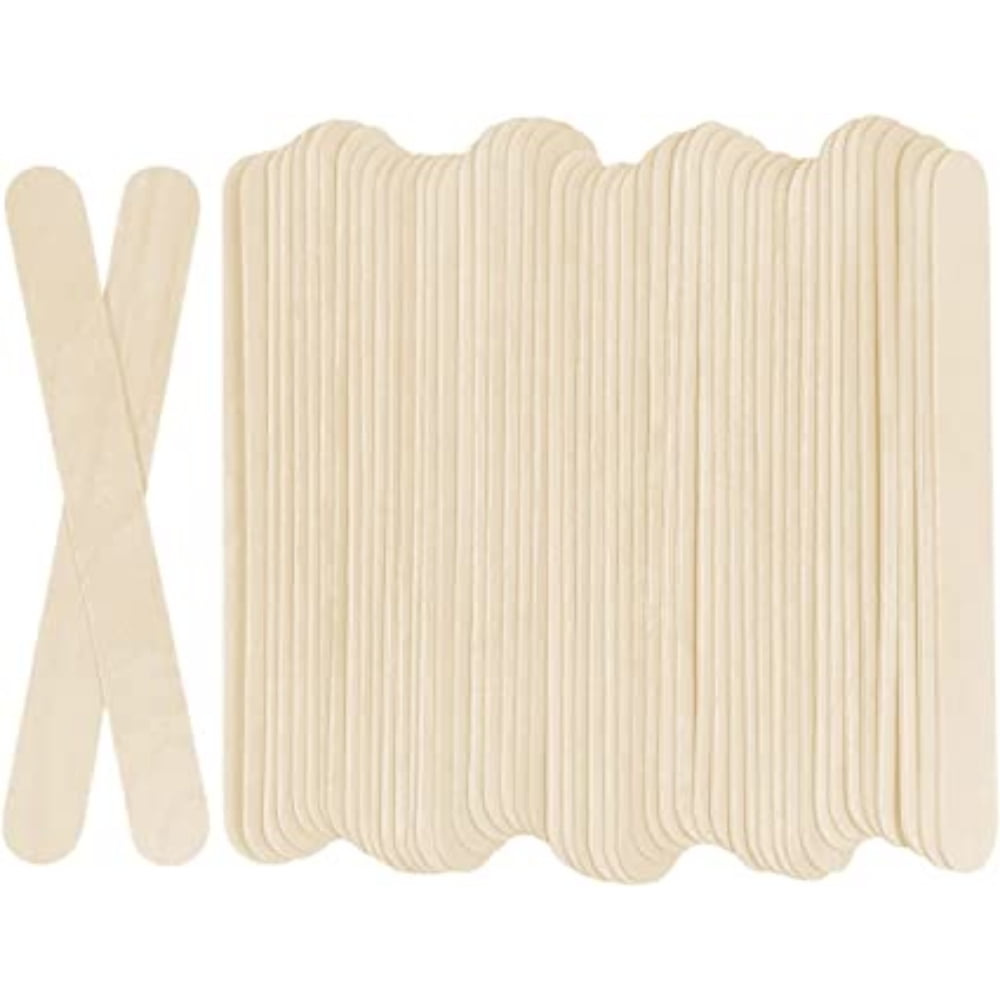 EIMELI 100 Pcs Popsicle Sticks for Crafts 6inch Wood Sticks for Crafts