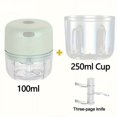 EIMELI 100ml/250ml Mini Electric Garlic & Onion Chopper Effortless