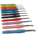 thumbnail image 1 of EIMELI 12 Pcs Crochet Hook Set with Ergonomic Handles for Comfort Extreme  Extra Long Crochet Hooks Perfect for Arthritic Hands-  Smooth Needles for Superior Results , 1 of 10